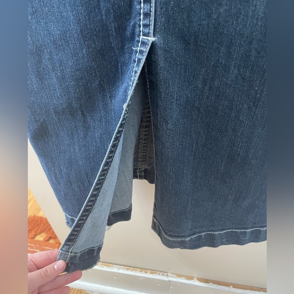 Hydraulic Long Denim Skirt!! - Picture 3 of 7